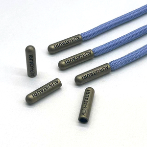 Chất lượng cao tùy chỉnh logo kim loại aglets Hoodies chuỗi aglet khắc ren tip dây giày lời khuyên - Product Image 3