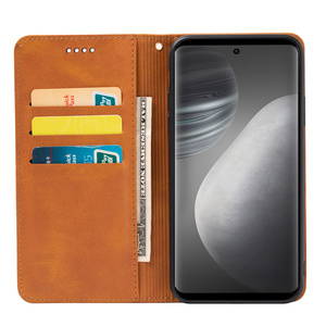 ใหม่เคสกระเป๋าสตางค์หนัง PU สำหรับ <span class=keywords><strong>VIVO</strong></span> Y100 Y03 Y200E X100 V29e Y17s Y27 Y35 V5 <span class=keywords><strong>X9</strong></span>บวกกับ iqoo Neo8 Z8X พร้อมช่องใส่บัตร - Product Image 1