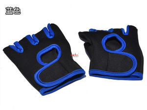 Gants de sport à demi-doigts cyclisme mitaines respirantes Fitness sueur tissu de plongée antidérapant gants d'haltérophilie résistants à l'usure - Product Image 6