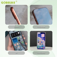 Kaca Tempered Blue Diamond AR 9H Hardness AF HD Clear Full Cover 2.5D Edge Mudah Dipasang Pelindung Layar