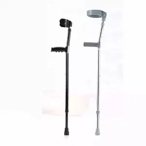 조정 가능한 노인 겨드랑이 스틱 목발 의료 알루미늄 팔꿈치 목발 성인용 걷기 스틱 롤레이터 건강 관리 지팡이 판매