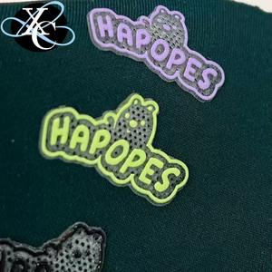 Quần áo túi giày & mũ-chịu nước & có thể giặt được của tùy chỉnh thêu PVC 3D logo nhãn hiệu - Product Image 5