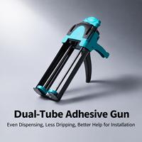 Pistolet à mastic hydraulique TEBAK, à deux composants, pour économie de travail, corps métallique, spécialisé pour les joints, pistolet à mastic bicomposant