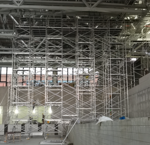 Andamio de aluminio de Venta <span class=keywords><strong>caliente</strong></span> para la construcción Andamio portátil Torre de andamio móvil de aluminio de 6-12 metros - Product Image 4