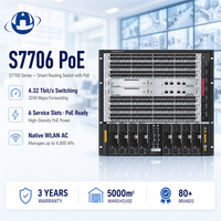 Switch Agregasi Kampus Pintar CloudEngine S7706 PoE 4.32Tbps 6-Slot Baru, PoE++ 90W 10GE 10 Gb Switch