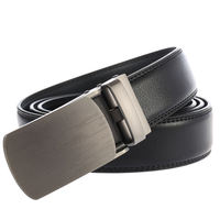 Boucle de ceinture automatique gravable en alliage de zinc brossé diagonal, à bord moleté, pour hommes, en cuir, style professionnel