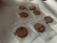 Disques frittés de filtre en bronze poreux en laiton