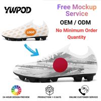 Chaussures de football en gros pour équipes OEM ODM Impression à la demande Logo personnalisé Nom personnalisé Crampons d'entraînement SC02-26025043-3