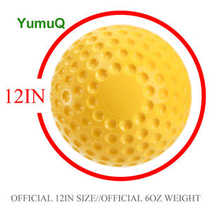 YumuQ 12インチ 5オンス カラフルPUフォーム ディンプル野球＆ソフトボール 電動自動供給機 打撃練習用 - Product Image 3