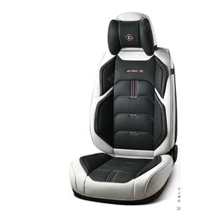 Housses de siège auto en cuir 5D style sport, matériau PU, ajustement universel, coussin antidérapant, accessoires de voiture imperméables - Product Image 5