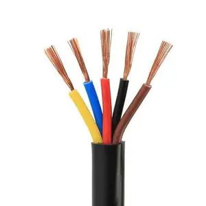 RVV Cable 4mm Twin and Earth Electric Wire Power Cables with 1MM 1.5MM 2.5MM 4MM 6MM 10MM Sizes"
