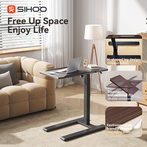 Semplice letto quadrato scrivania laterale pneumatico Lift regolabile D01 scrivania da ufficio piccolo tavolino stretto per divano letto - Product Image 3