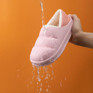 Mode personnalisée dames hiver chaud maison chaussures d'intérieur pantoufles en peluche pour <span class=keywords><strong>femme</strong></span> sabots en fourrure - Product Image 4