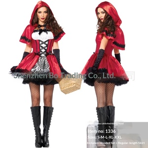 <span class=keywords><strong>Costume</strong></span> d'Halloween <span class=keywords><strong>sexy</strong></span> pour femme, style Reine des Dessins Animés, uniforme de princesse Le <span class=keywords><strong>Petit</strong></span> <span class=keywords><strong>Chaperon</strong></span> <span class=keywords><strong>Rouge</strong></span>, en mélange de coton, vente en gros - Product Image 2