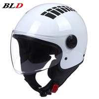 Casque de moto électrique ABS léger unisexe au design rétro pour croisière, approvisionnement transfrontalier BLD