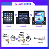 Autoradio Android Vertical 9,7 Pouces Double Din avec Écran Tactile IPS Style Tesla, Navigation GPS, Lecteur MP5 DVD, Multimédia Voiture et Carplay