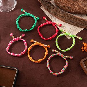 Thanh Nguyên Thanh Viễn Hot Bán Đầy Màu Sắc Dây Vòng Đeo Tay Hai Lớp Có Thể Điều Chỉnh Bện Chủ Đề Vòng Đeo Tay - Product Image 5