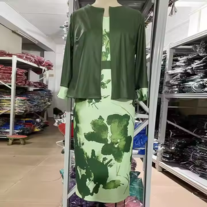 Traje de Mujer Talla Grande al por Mayor, Vestido Africano de Alta Calidad con Estampado 3D para Oficina, Conjunto de Dos Piezas Formal, Elegante e Informal - Product Image 4