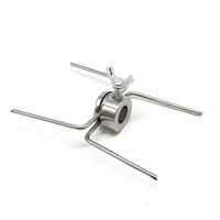 Kit de rôtissoire universel en acier inoxydable pour barbecue, brochettes et fourchettes à viande pour poulet au charbon de bois