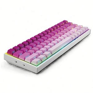 Clavier de jeu filaire <span class=keywords><strong>RGB</strong></span> 60% 61 touches sensation mécanique optique USB-C pour joueurs sur PC - Product Image 1