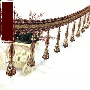 폴리 에스터 소재 페르시 커튼 액세서리 비즈 레이스 장식 사용 커튼 프린지 커튼 트림 - Product Image 3