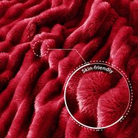 Couverture en flanelle polaire rayée unie légère, chaude et confortable, super douce, personnalisable pour l'hiver