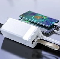 Nouveau produit 2026 : Batteries externes portables à charge rapide pour téléphones portables, haute capacité 50000 mAh avec lumière LED