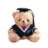 Cadeaux de remise de diplôme Maternelle Université Lycée École primaire Ours en peluche personnalisé avec logo Cadeau commémoratif en peluche polyester