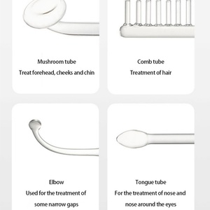 Appareil facial portatif à haute fréquence, dispositif à l'argon, kit de thérapie à haute fréquence, baguette à ozone pour lifting du visage, matériau ABS, prise UK - Product Image 4
