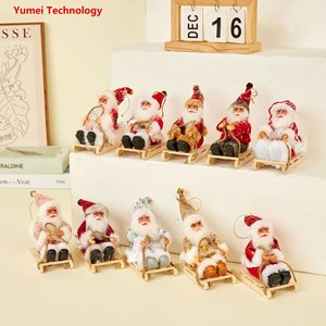 Nouvelles décorations de Noël, traîneau du Père Noël, jouets en peluche et ornements. - Product Image 4
