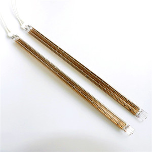 Resistencia al calor 400V 3000W tubo doble medio oro halógeno lámpara <span class=keywords><strong>de</strong></span> calor sauna infrarroja <span class=keywords><strong>bombillas</strong></span> para secado - Product Image 2