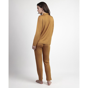 ADMAS Ensemble de pyjama de luxe pour femmes manches longues ouvert sur le devant Logo personnalisé fermeture à la taille élastique motif de dessin animé taille durable 3XL - Product Image 6