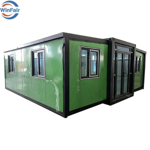 WinFair 20 Foot Fold Tiny Sénégal Maison conteneur de luxe préfabriquée 3 pièces Maisons préfabriquées Villas avec salle de bain Importateur - Product Image 1