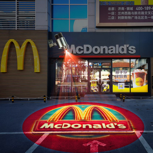 Độ Nét Cao Quảng Cáo Không Thấm Nước Gobo Chiếu Logo Đèn Ngoài Trời LED Mô Hình Dấu Hiệu Với Spotlight - Product Image 1