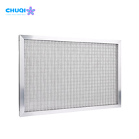Filtre à panneaux plissés OEM HVAC G4 F5 F6 EN 779 en aluminium personnalisé pour unité de ventilation d'admission d'air frais sur toit AHU