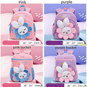 New Cartoon Fashion Toddler School <b>Backpack</b> with Zipper Closure and Physiological Curve Back to Reduce Spine Burden - Product Image 2