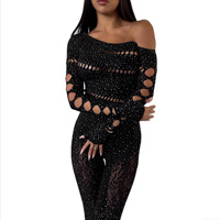 Combinaison à imprimé léopard pour femme chic et audacieuse avec design découpé de style asymétrique et body en maille transparente