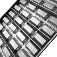 Moule à financier en aluminium de qualité professionnelle pour restaurant, grande taille, 36 cavités
