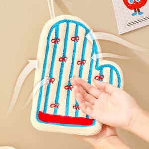 Lindo Guante de Cocina Colgante con Diseño de Dibujos Animados, Toalla de Mano Gruesa Absorbente Sin Pelusas para Inodoro, Toallita Infantil con Logotipo Personalizado - Product Image 1