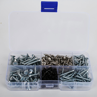 Fixations vis à cloison sèche vis d'installation de fibre auto-perceuses outils de quincaillerie jeu de vis avec emballage de boîte en plastique