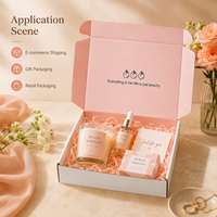 Boîte d'expédition en carton ondulé personnalisée de luxe avec doublure blanche imprimée, directement de l'usine, pour l'emballage de marques de vêtements