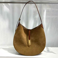 Sac de selle d'hiver Sac à bandoulière en cuir fourre-tout en daim grande capacité Sac mode de luxe en cuir de qualité pour femmes