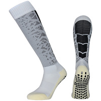 Chaussettes de football pour hommes adultes, au-dessus du genou, en mélange polyester/spandex, qualité professionnelle, anti-transpiration, tricotées, ODM