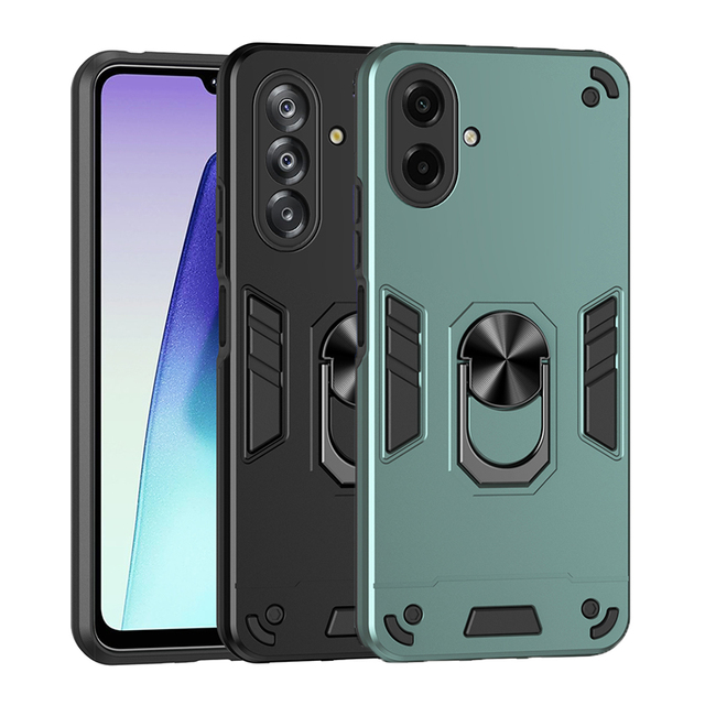 Dual Layers Car Holder Magnetic Stand Armor case for Samsung Galaxy A17 / A07 / A76 A56 A36 Lens Protect TPU PC Shockproof Cover