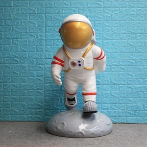 Sculpture d'astronaute lumineuse, statue d'astronaute grandeur nature en fibre de verre, accessoire pour centre commercial et exposition Planète - Product Image 4