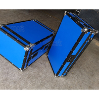 Flight case en aluminium 10U pour ampli, rack DJ avec roulettes pour équipement audio