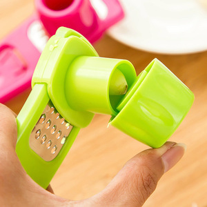 Garlic <b>Grinder</b> Manual Plastic Green Rose Red Kitchen <b>Herb</b> Spice Tool Crusher Press - Product Image 4