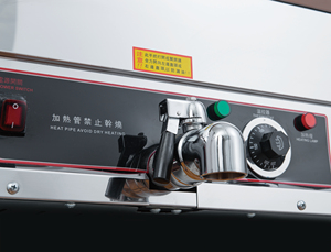 Freidora Eléctrica Comercial de Doble Tanque BaoDing15L, Construcción de Acero Inoxidable, Resistente al Agua IPX3, Control de Temperatura Secional, 5000W*2 - Product Image 4