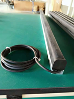 Capteur de sécurité en caoutchouc Sakady pour portes automatiques industrielles, protection IP65, certifié CE/TUV, 12-24V DC, anti-collision, anti-étranglement