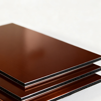 Panneaux composites modernes en aluminium et plastique ignifuges, imperméables, pour façades de meubles, revêtements muraux extérieurs, plaques ACP de 3 mm – Prix